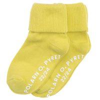 2 Pack Antislip Kids Socks - Yellow quality kids boys girls