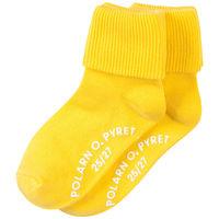 2 Pack Antislip Kids Socks - Yellow quality kids boys girls
