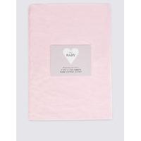 2 Pack Pure Cotton Jersey Fitted Cot Sheet