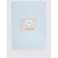 2 pack pure cotton jersey fitted cot sheet