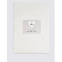 2 pack pure cotton jersey fitted cot sheet