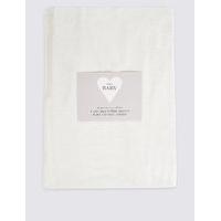 2 Pack Pure Cotton Jersey Fitted Cot Bed Sheet