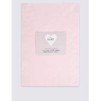 2 Pack Pure Cotton Jersey Fitted Cot Bed Sheet