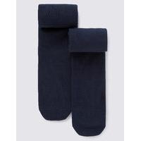 2 Pairs of Freshfeet Thermal Tights with Wool (5-14 Years)