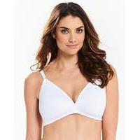 2 pack everyday non wired white bras