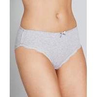 2 Pack Sophie Grey/Animal Midi Briefs