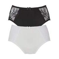 2 pack ella lace blackwhite briefs