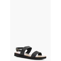 2 Part Sports Sandal - black