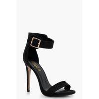 2 Part Heel With Buckle Detail - black