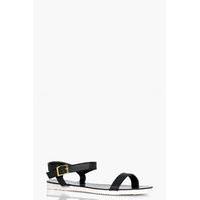 2 Part Cleated Sandal - black