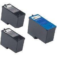 2 x black dell m4640 and 1 x colour m4646 remanufactured 1 free paper