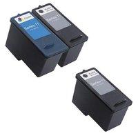 2 x Black Dell Series 11 and 1 x Colour Dell Series 11 (Remanufactured) + 1 Free Paper