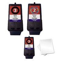 2 x black lexmark no 3 and 1 x colour lexmark no 2 remanufactured 1 fr ...