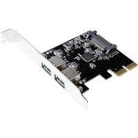 2 ports USB 3.1 controller card USB type A PCIe LogiLink PC0080