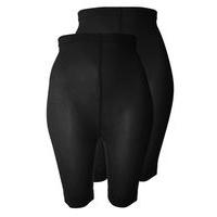 2 Pack Black Comfort Shorts, Black