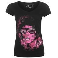 2 Kool 2 B True 2 Printed T Shirt Ladies