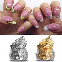 2 box gold and silver foil manicure nail art decoration