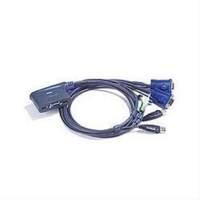 2 port usb kvm switch cable integrated speaker