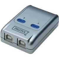 2 ports USB 2.0 changeover switch Digitus DA-70135-1 Silver