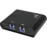 2 ports usb 30 changeover switch logilink ua0216 black