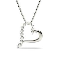 2 Prong Setting Heart Pendant