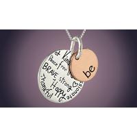 2-Disc Pendant Necklace With Sentimental Engraving