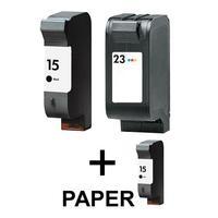2 x Black HP 15 and 1 x Colour H...