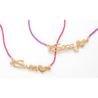 2 Best Friends Word Neon Sweet And Sassy Necklaces