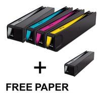 2 x Black HP 970XL and 1 x Colour Set HP 971XL C/M/Y (Remanufactured)+ 1 Free Paper