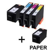 2 x HP 934XL (Black) and 1 x HP 935XL Colour Set Remanufactured Cartridges + 1 Free Paper