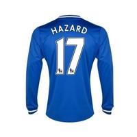 2013 14 chelsea home long sleeve shirt hazard 17 kids