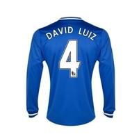 2013 14 chelsea home long sleeve shirt david luiz 4 kids