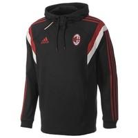 2014-15 AC Milan Adidas Hooded Sweat Top (Black)