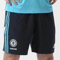 2014-15 Chelsea Adidas Woven Shorts (Dark Marine)