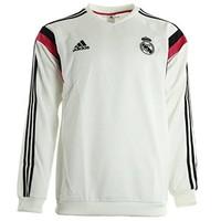 2014-15 Real Madrid Adidas Sweat Top (White)