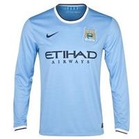 2013 14 man city home nike long sleeve shirt