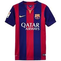 2014-2015 Barcelona Home Nike Shirt (Kids) Blue Bleu Franc/soleil Size:FR : L (Taille Fabricant : L)