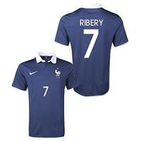 2014 15 france world cup home shirt ribery 7