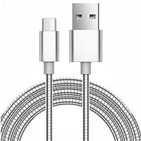 2017 new 100cm 2a metal spring cable high speed micro usb charger and  ...