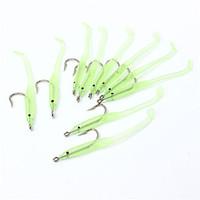 20 pcs Fishing Lures Shad Soft Bait luminous/Fluorescent g/Ounce, 68 mm/2-11/16\