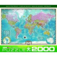 2000 Piece Map Of The World Puzzle