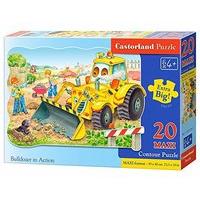 20 piece castorland premium maxi jigsaw bulldozer