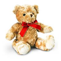 20cm Traditional Bear With Ribbon