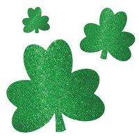 20pc Glitter Shamrock Cutouts