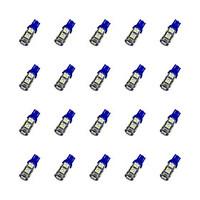 20Pcs T10 95050 SMD LED Car Light Bulb Blue Light DC12V