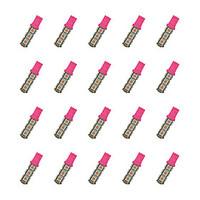 20pcs t10 135050 smd led car light bulb pink light dc12v