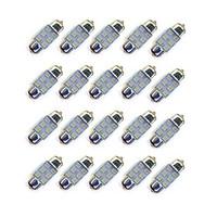 20Pcs 31mm 62835 SMD LED Car Light Bulb Bule Lighting DC12V