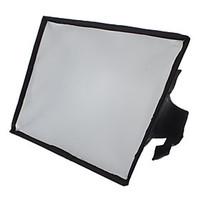 20 x 30 cm Portable Flash SoftBox Diffuser for 600EX 580EX 430EX SB-910 SB-900 SB-700 HVL-F58AM F42AM (Black)