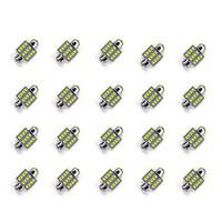 20pcs 31mm 122835 smd led car light bulb white lighting dc12v