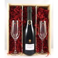 2007 Bollinger Grand Annee Vintage Champagne 2007 with Two Riedel Crystal Champagne Flutes
